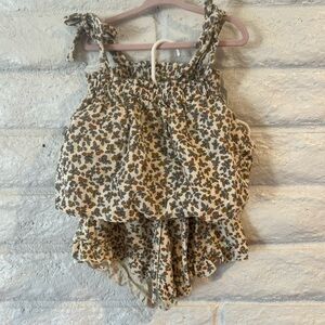 Rylee + Cru Floral tank & shorts set